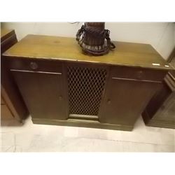 VINTAGE MAHOGANY BAR CABINET - 1930'S