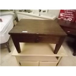 OAK TABLE TOP CABINET - 1 DRAWER
