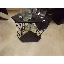 METAL & WOOD 3' CORNER STAND