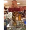 Image 1 : VINTAGE LAMP - TASSLE SHADE / LADY FIGURE as-is