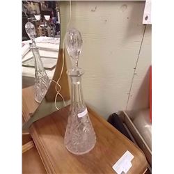 PIN WHEEL CRYSTAL DECANTER WITH STOPPER
