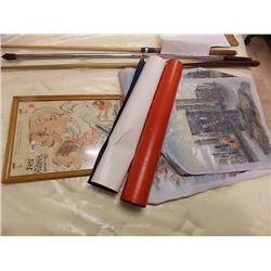 PICTURES - PASTEL & 2 OIL ON CANVASS