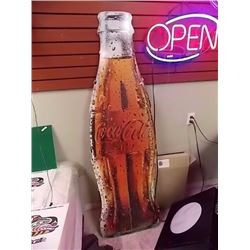 COCA COLA BOTTLE SIGN - CARDBOARD