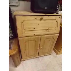 OLD COUNTRY PINE PANTRY - DROP FRONT - 3 DRAWER
