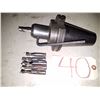 Image 1 : Davis CAT-50 Holder 3/8'' with End Mills