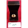 Image 1 : CABOCHON BLACK STAR SAPPHIRE 18K GOLD RING