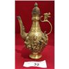 Image 1 : SMALL ASIAN BRASS FIGURAL TEAPOT