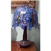 Image 1 : TIFFANY STYLE WISTERIA STAINED GLASS TABLE LAMP