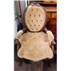 Image 1 : VICTORIAN OPEN ARM PARLOUR CHAIR