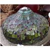 Image 1 : LARGE TIFFANY STYLE DRAGONFLY STAINED GLASS SHADE