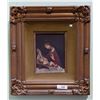 Image 1 : GILT FRAMED "MADONNA & CHILD" OIL ON CANVAS SIGNED