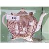 Image 1 : RD SHAPE ENGLAND VICTORIAN TEAPOT W/ASIAN MOTIF