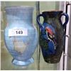 Image 1 : BESWICK VASE AND HAND PAINTED VASE W/BIRD MOTIF