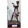 Image 1 : BRONZE STATUE OF A LADY SIGNED P PHILIPPE