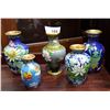 Image 1 : LOT OF 5 CLOISONNE VASES