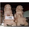 Image 1 : PAIR MARBLE ASIAN FOO DOGS