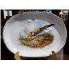 Image 1 : LARGE ENGLISH PLATTER W/PHEASANT MOTIF