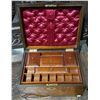 Image 2 : VICTORIAN BURLED WALNUT WRITING BOX W/FITTED