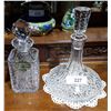 Image 1 : TWO CRYSTAL DECANTERS