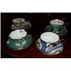 Image 1 : LOT OF 4 JAPANESE FOOTED TEACUPS AND SAUCERS