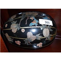 LARGE ASIAN HANDPAINTED EGG