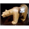 Image 1 : CARVED SOAPSTONE POLAR BEAR SIGNED