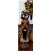 Image 1 : THAI CARVED WOOD STATUE OF A WOMAN
