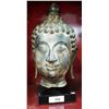 Image 1 : BRONZE BUDDHA HEAD ON STAND