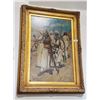 Image 1 : LARGE GILT FRAMED OIL ON CANVAS SIGNED DANIEL