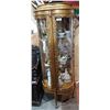 Image 1 : GILT CARVED DISPLAY CABINET W/CURVED GLASS