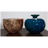 Image 1 : MELINA ART GLASS VASE & RUSKA KULHO ART GLASS BOWL