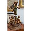 Image 1 : DECORATIVE STATUE OF A LADY & 2 CHILDREN