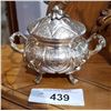 Image 1 : .800 SILVER LIDDED SUGAR BOWL