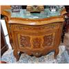 Image 1 : FRENCH MARBLE TOP INLAID 3 DRAWER DRESSER W/ORMULU