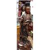 Image 1 : ASIAN CARVED WOOD STATUE OF A WOMAN