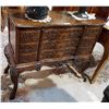 Image 1 : ORNATELY CARVED OAK LIQUOR CABINET