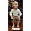Image 1 : EARLY 19TH CENTURY REDWARE BOY ON POT