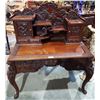 Image 1 : FINE QUALITY ORNATELY CARVED ASIAN DESK