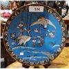 Image 1 : EARLY CLOISONNE PLATE W/CRANE MOTIF