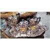 Image 1 : SIX PC ART DECO SILVERPLATE TEA SERVICE