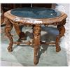 Image 1 : ELABORATELY CARVED FIGURAL OCCASIONAL TABLE