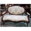 Image 1 : VICTORIAN CARVED OPEN ARM SETTEE
