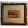 Image 1 : PRINT OF VENICE W/INTRICATELY CARVED FRAME