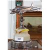 Image 1 : VINTAGE CHROME AIRPLANE LAMP RESTORED