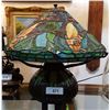 Image 1 : TIFFANY STYLE STAINED GLASS KOI TABLE LAMP