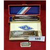 Image 1 : LOT OF 3 HOHNER HARMONICAS IN CASE