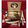 Image 1 : AURELIA CIGAR BOX W/APPROX 14 PCS CARVED IVORY