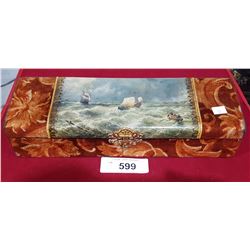 VICTORIAN KEEPSAKE BOX W/SAILING MOTIF