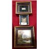 Image 1 : THREE ANTIQUE FRAMED PICTURES