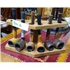 Image 1 : PIPE STAND W/6 VINTAGE PIPES